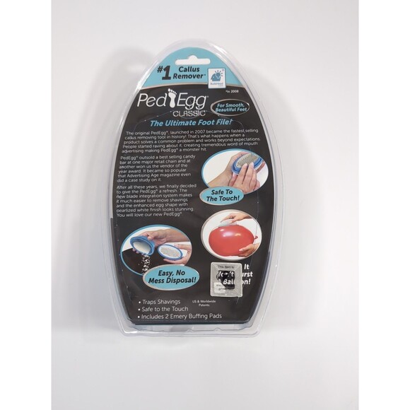 PedEgg Classic Callus Remover As Seen On TV Calluses Dry Skin Emery Pad NEW - Picture 5 of 5